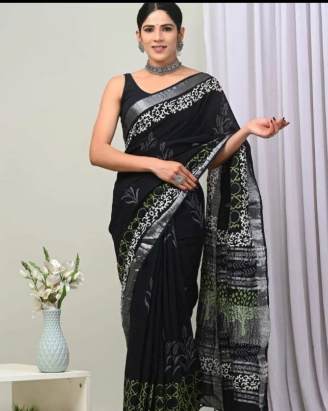 VK 4174 Linen Daily Wear Sarees Catalog